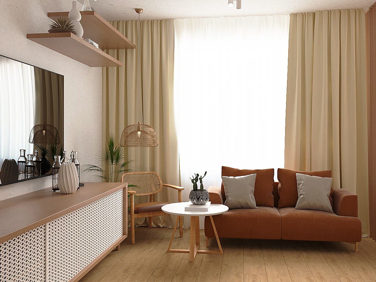 Кухня-гостиная | ЖК Времена года | Барнаул