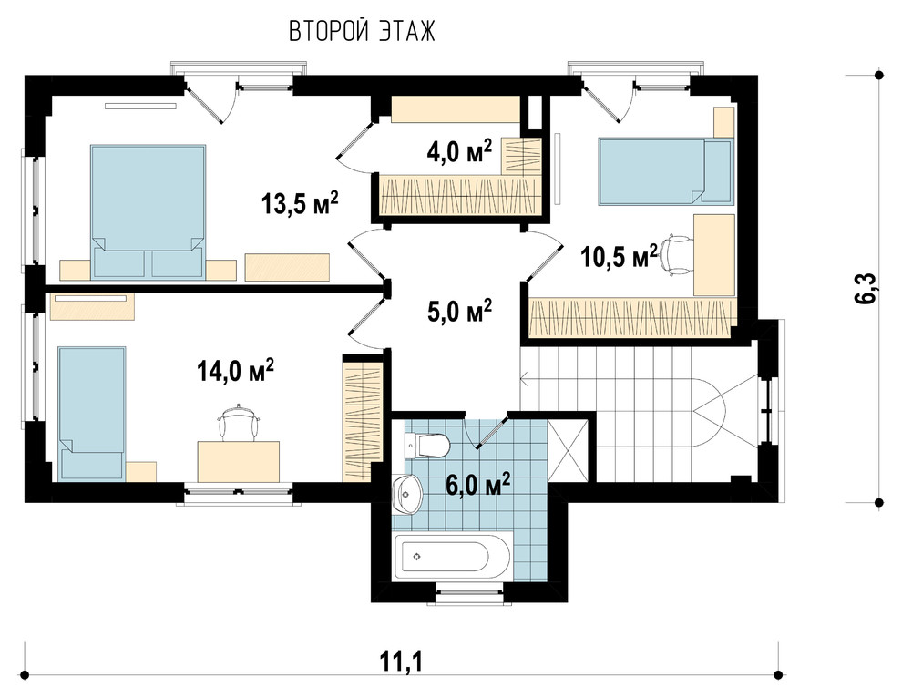 Обложка проекта: Дизайн проект жилого дома 150 кв м в Сочи