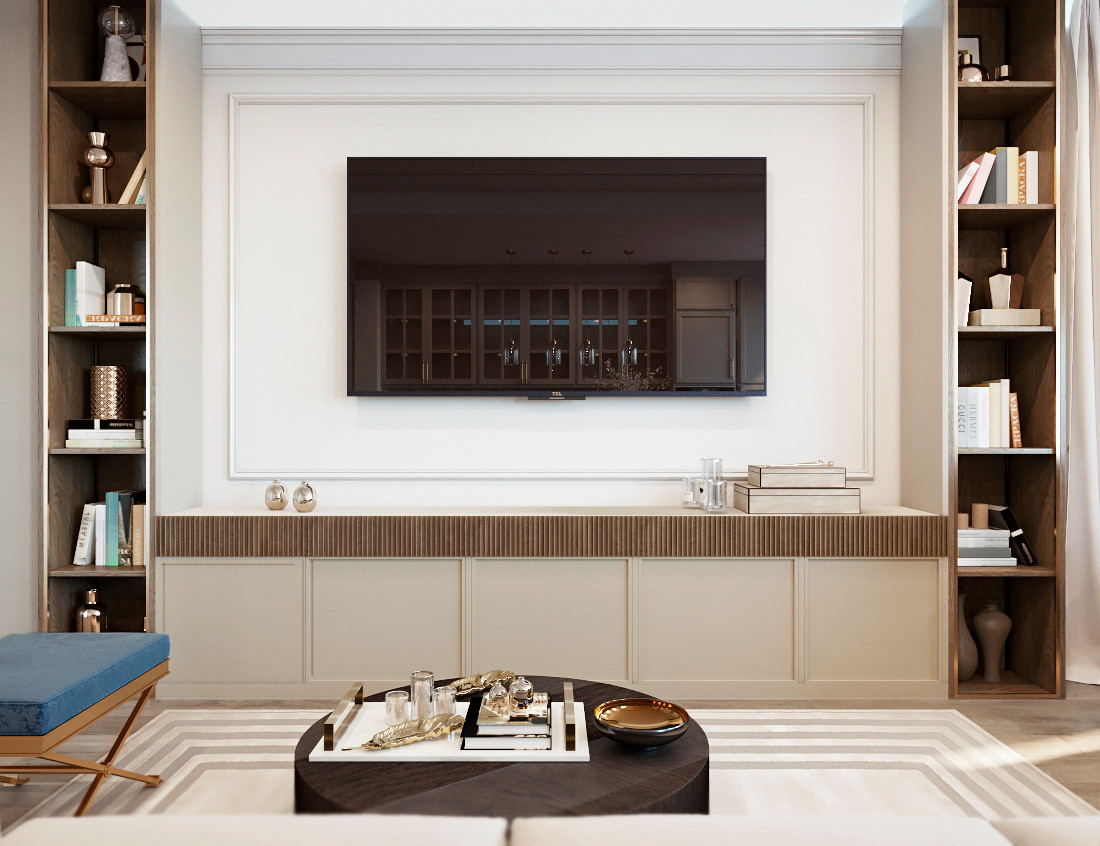 Интерьер кухни-гостиной