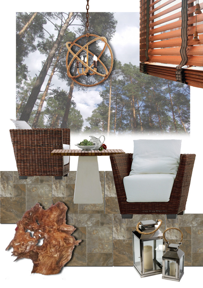 Коллажи для оформления террасы