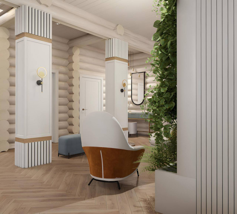 Дизайн проект бревенчатого дома "Феерия красок".