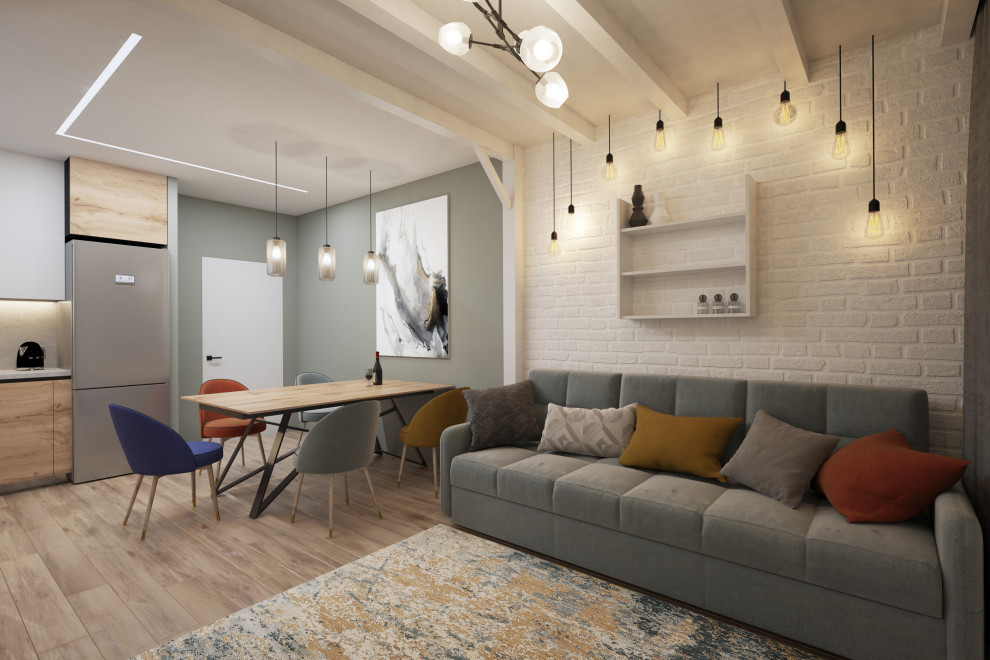 Квартира в стиле "лёгкий лофт". 70 кв.м.