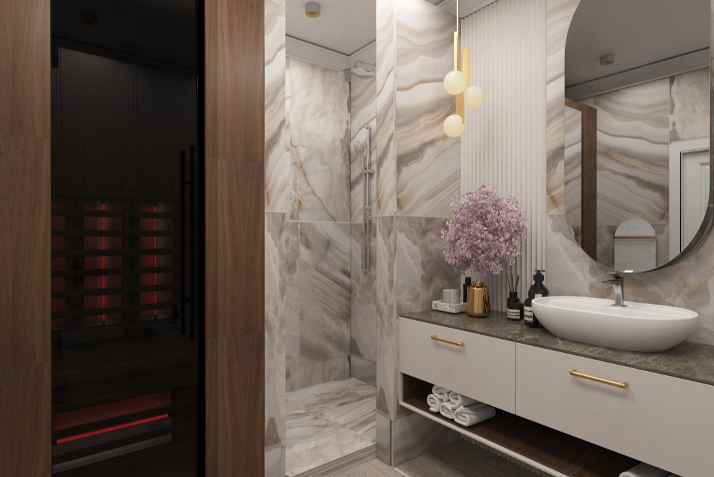 Двухэтажный дом для семьи с тремя детьми.