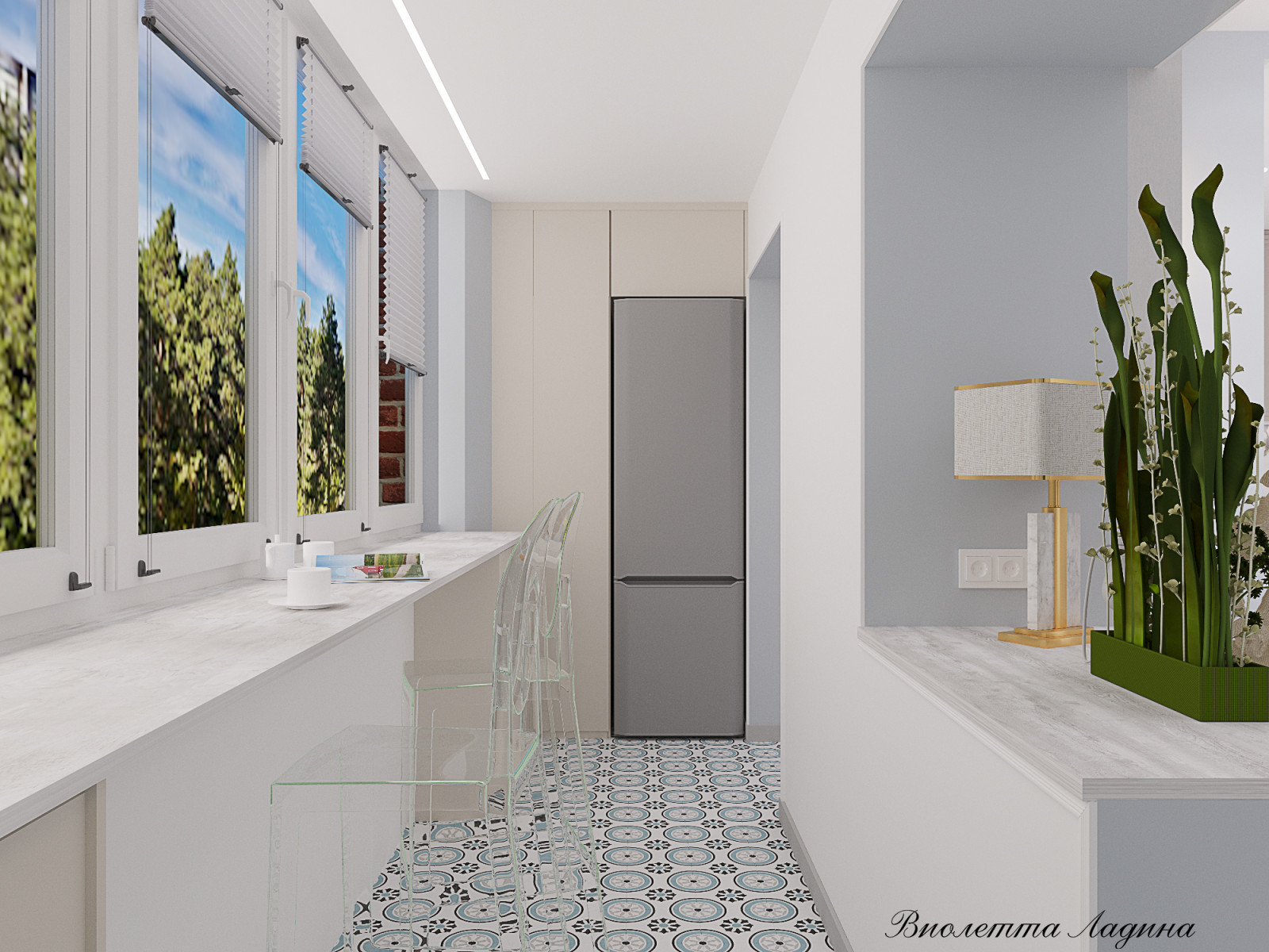 Квартира  в светлых тонах.. Двушка.