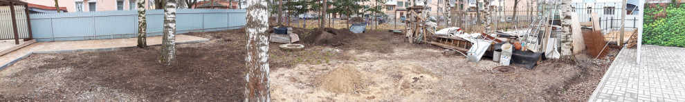 Геометрия в лесу Благоустройство и озеленение сада у исторического дома в центре