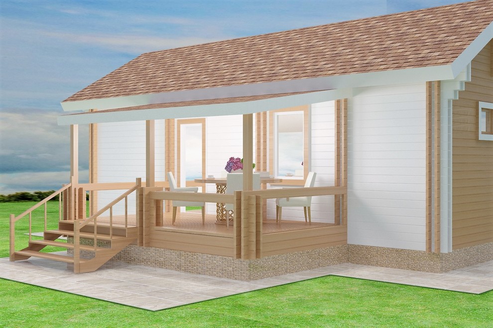 Одноэтажный дачный домик