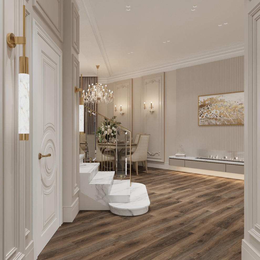 Интерьер кухни - гостиной . Таунхаус в КП " Образцово "