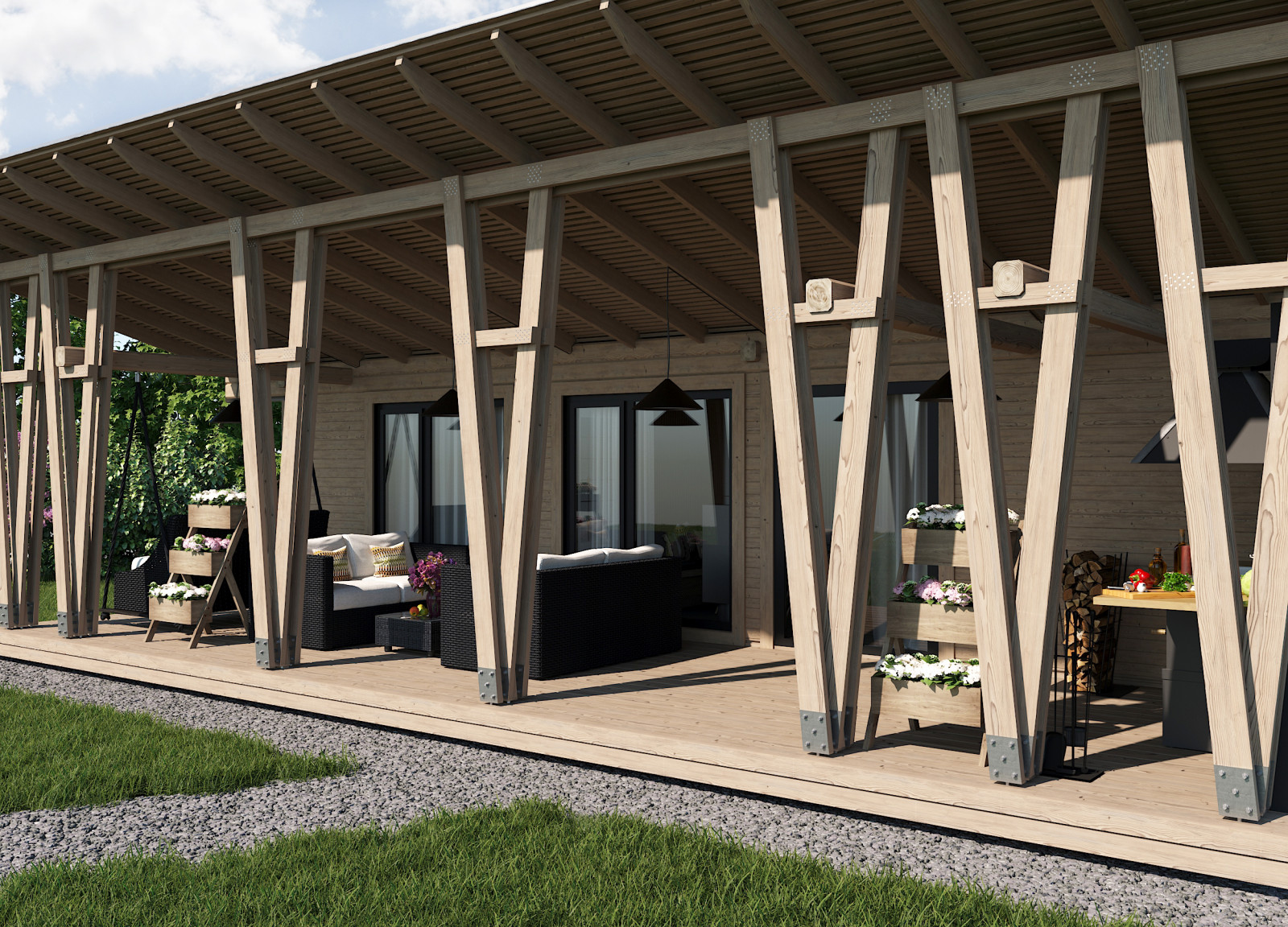 Обложка проекта: Гостевой домик с баней. Реконструкция.