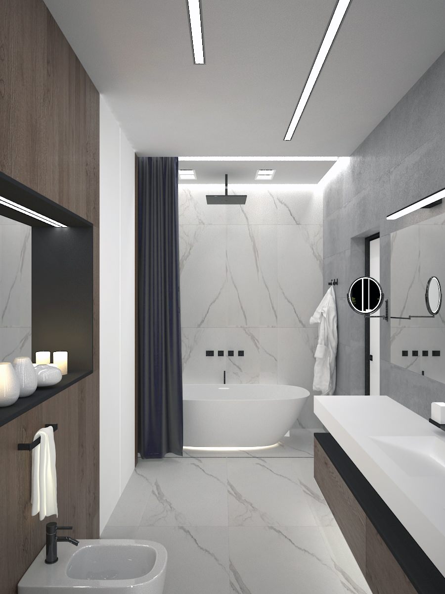 Просторная ванная комната