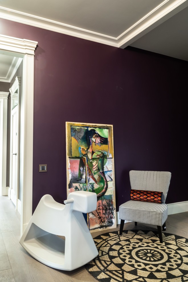 Дом для семьи в Куркино. Коридор на детском этаже.