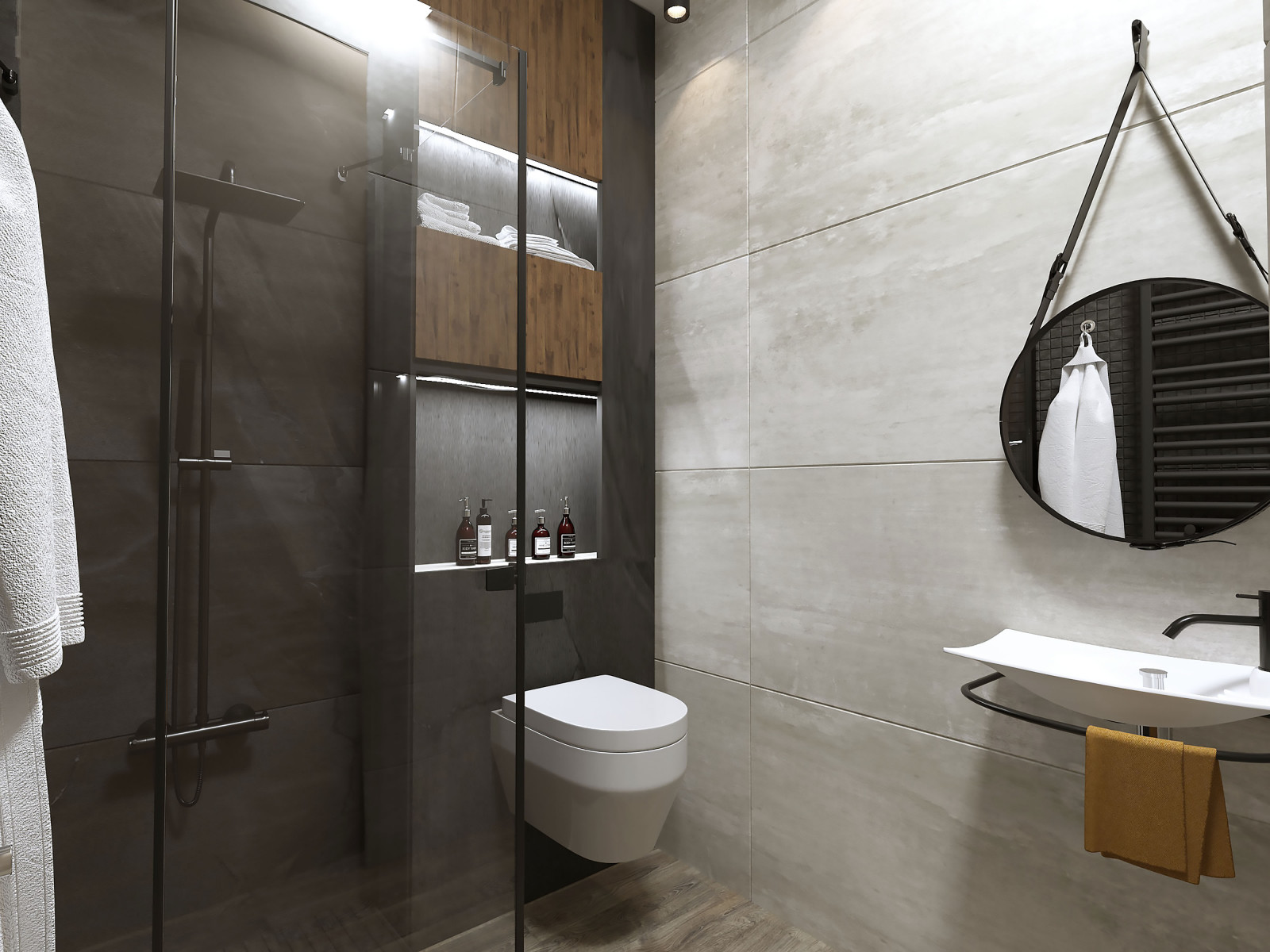 Обложка проекта: Душевая в стиле LOFT