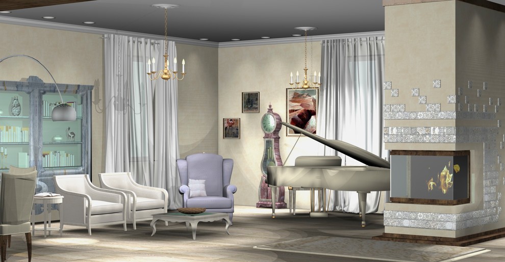 Пушина Ольга дизайн-проект загородного жилого дома “Связь времен"