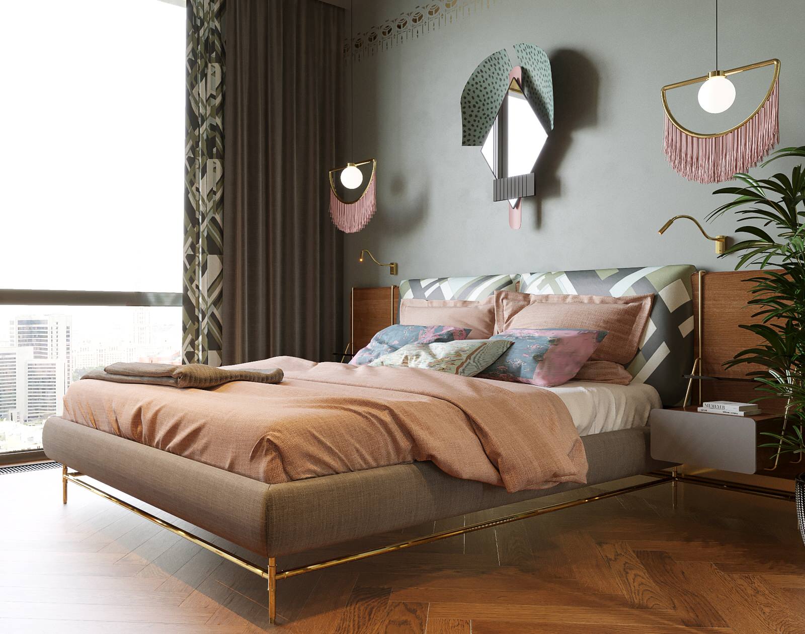 Спальня. Мастер зона. Квартира в ЖК «Малая Ордынка, 19»