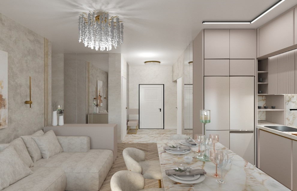 Обложка проекта: Гостиная в 3-х к.кв.