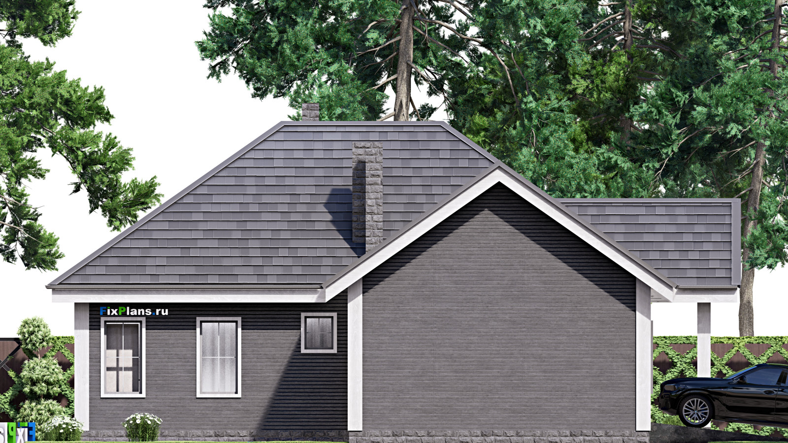 Проект одноэтажного дома 14х20м S150м2 F-16406