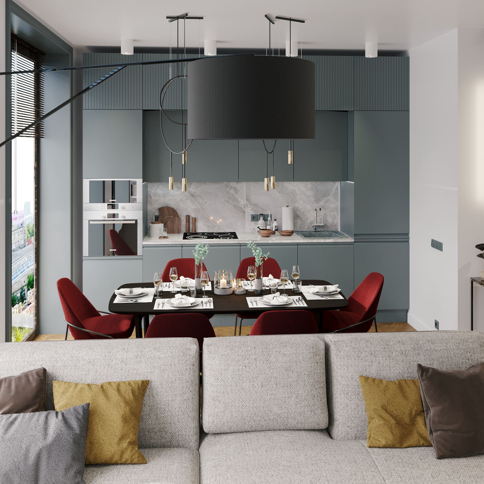 Кухня и столовая