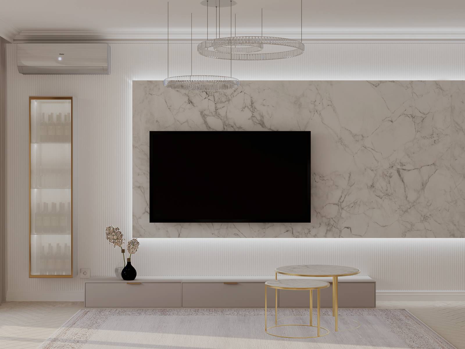 Обложка проекта: Футуристичная 3х-комнатная квартира