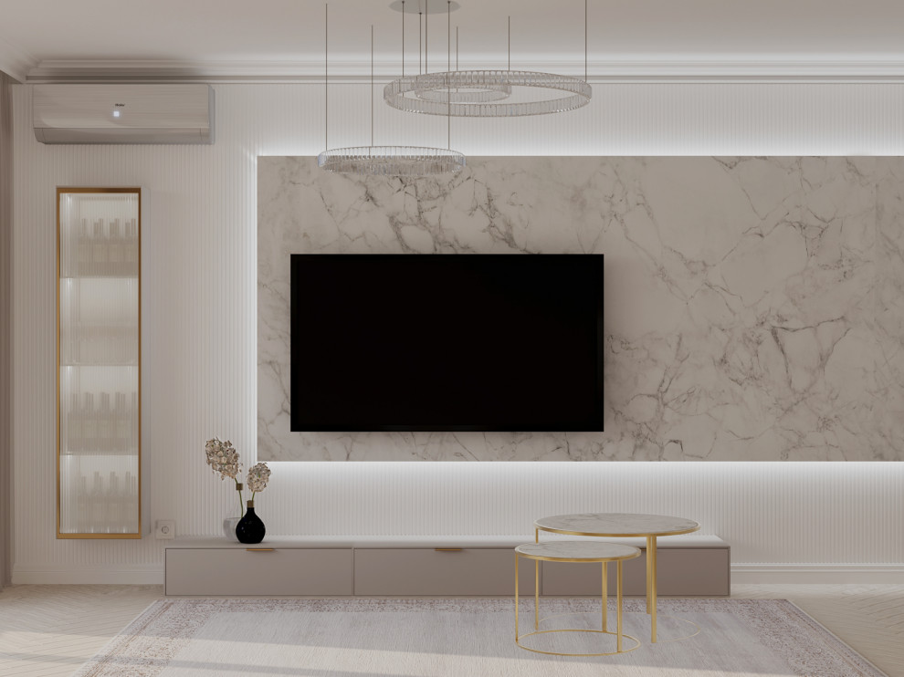 Обложка проекта: Футуристичная 3х-комнатная квартира