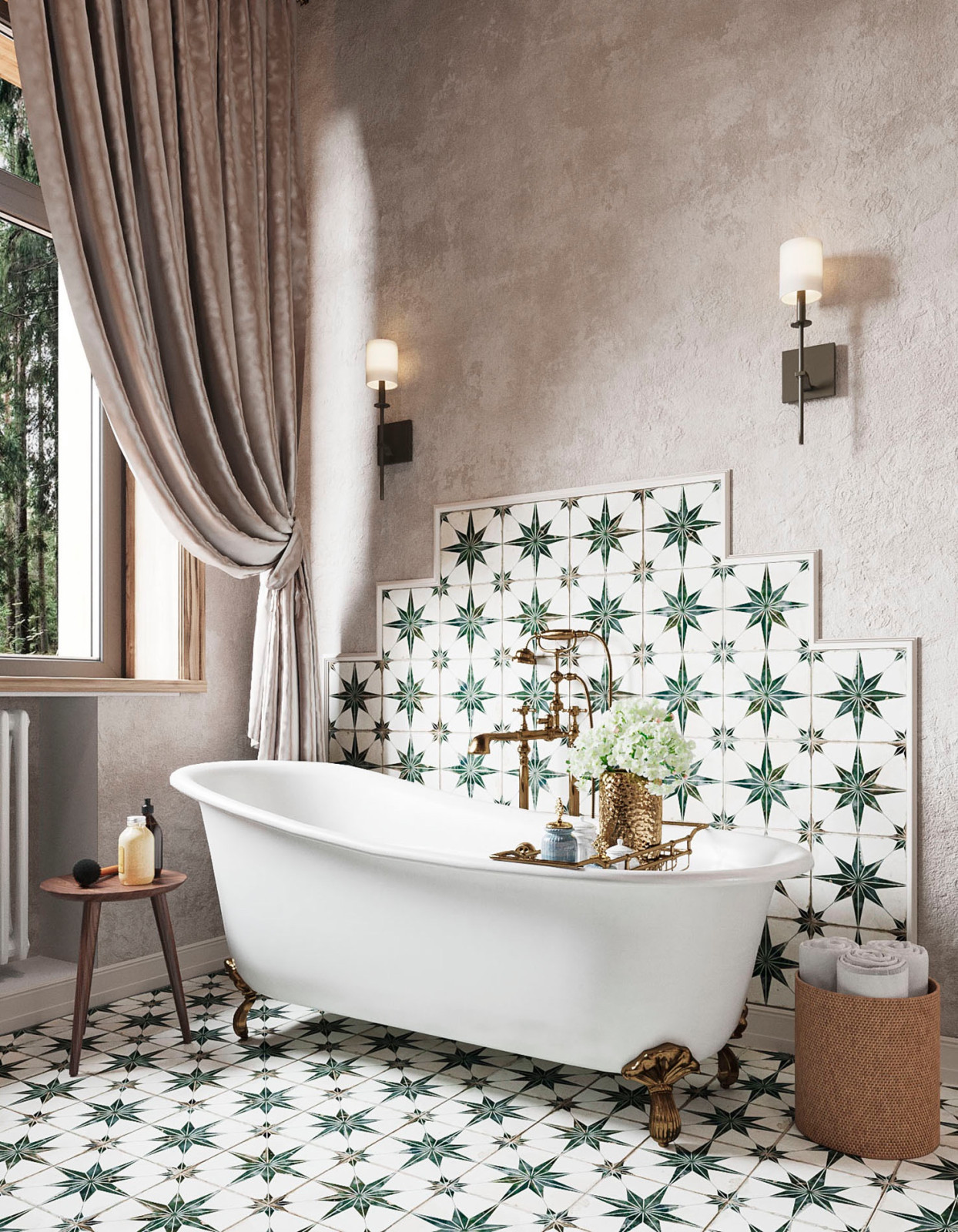 Ванная комната при спальне