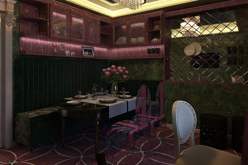 Дизайн интерьера в очень эклектичном стиле