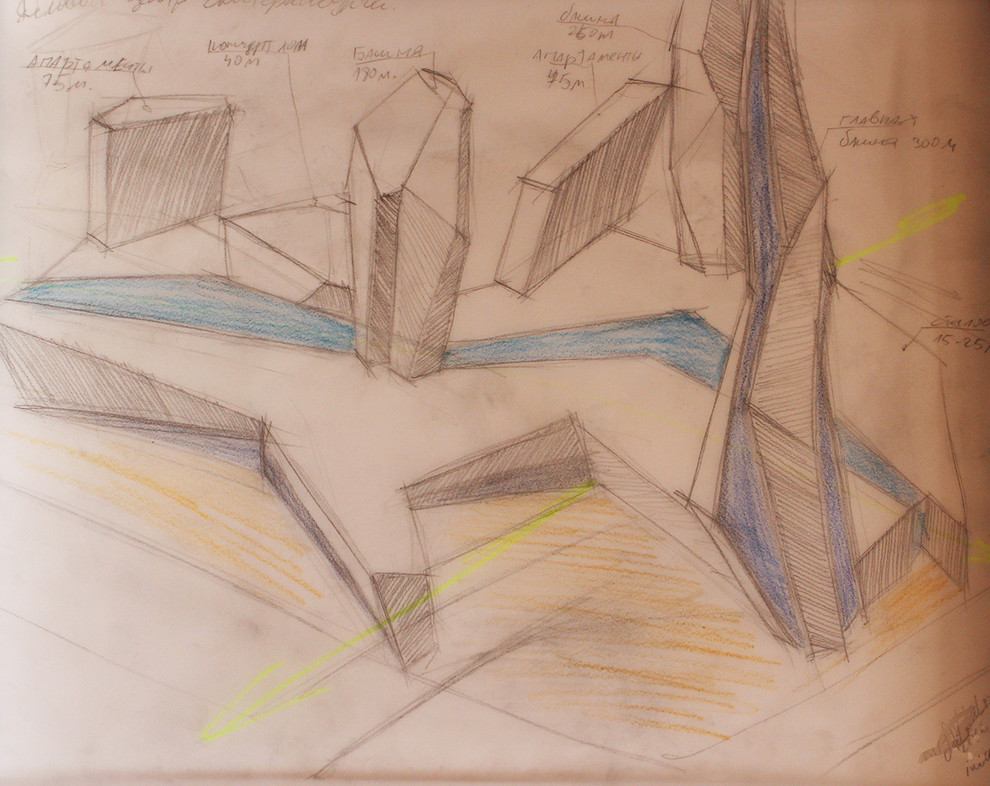 Размышление с карандашом - высотные здания