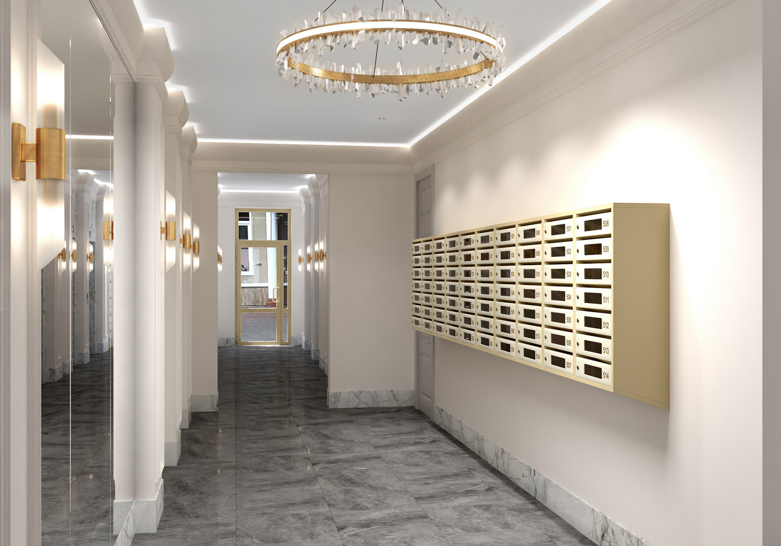 входная группа в ЖК