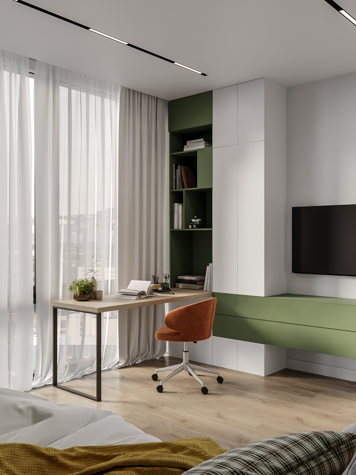 Современная квартира 94 м² - проект для семьи с ребёнком