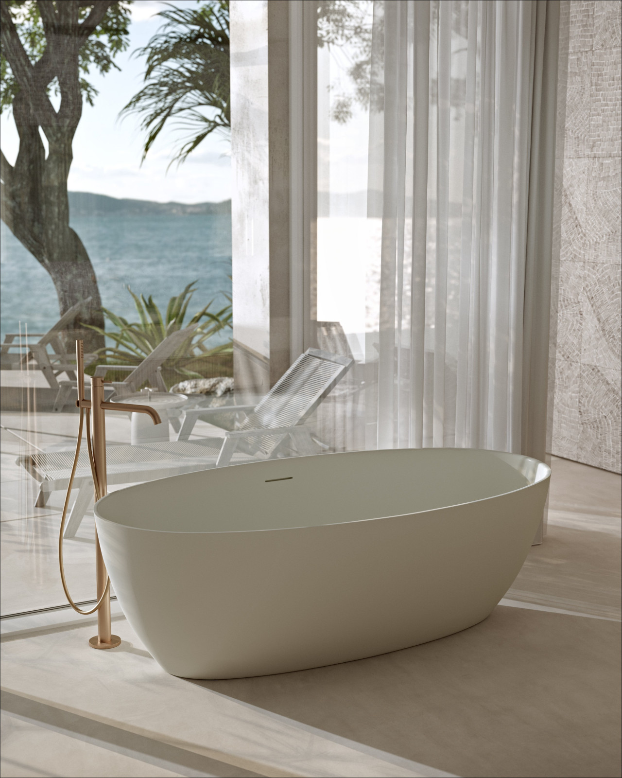 Обложка проекта: Ванная комната с видом на океан