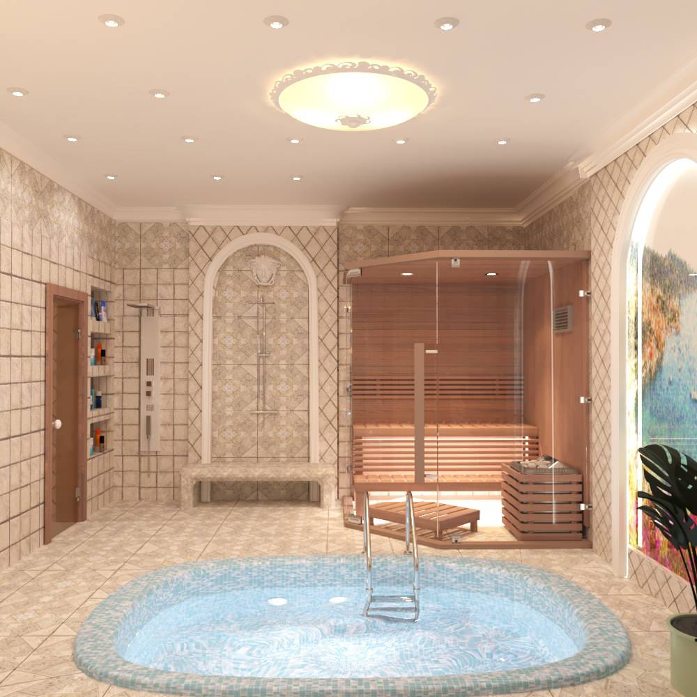 Дизайн зоны барбекю, басена