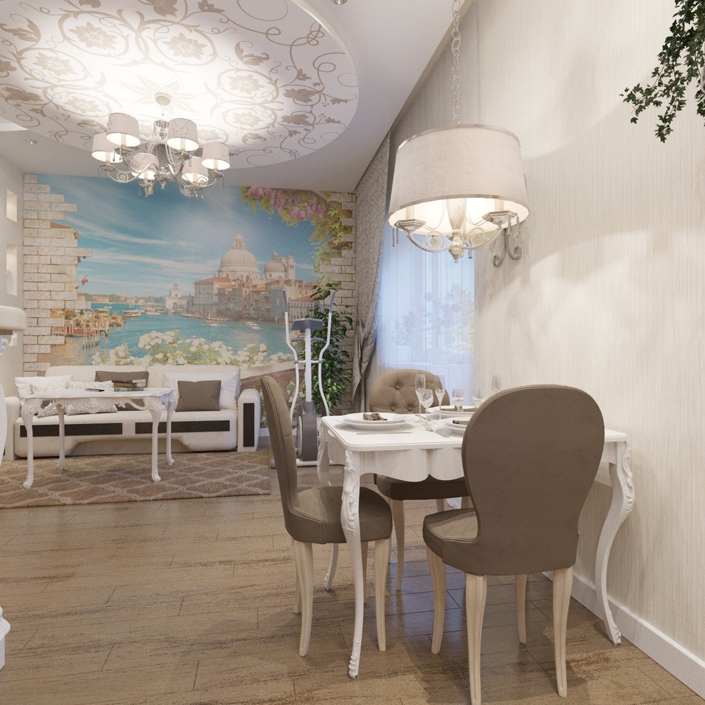 кухня-гостиная в ЖК Бавария