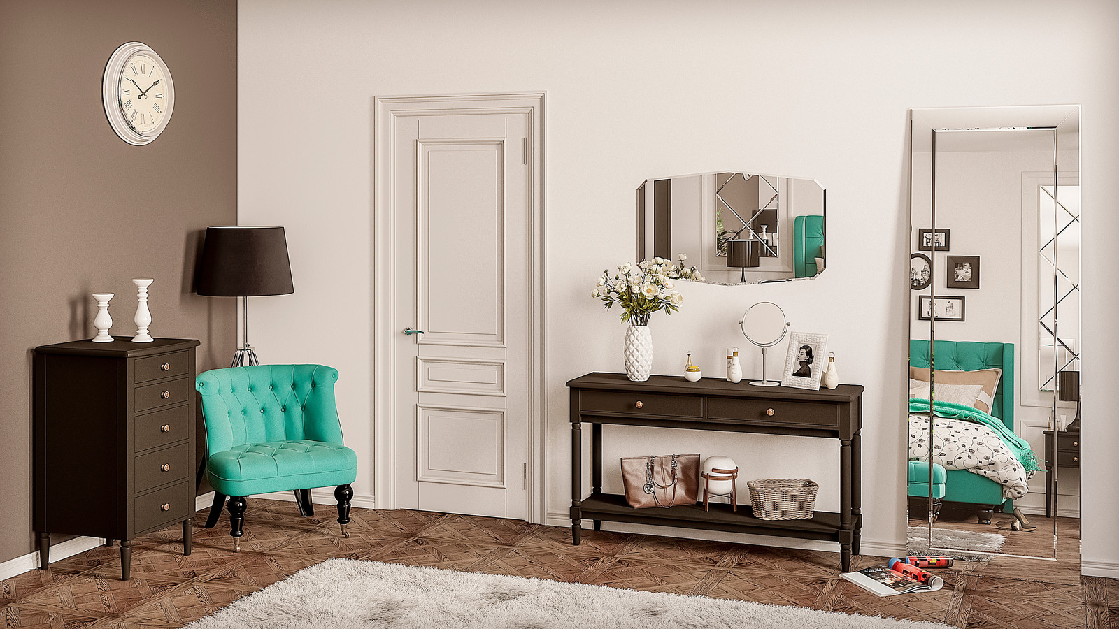 Визуализация спальня Music ОГОГО Обстановочка