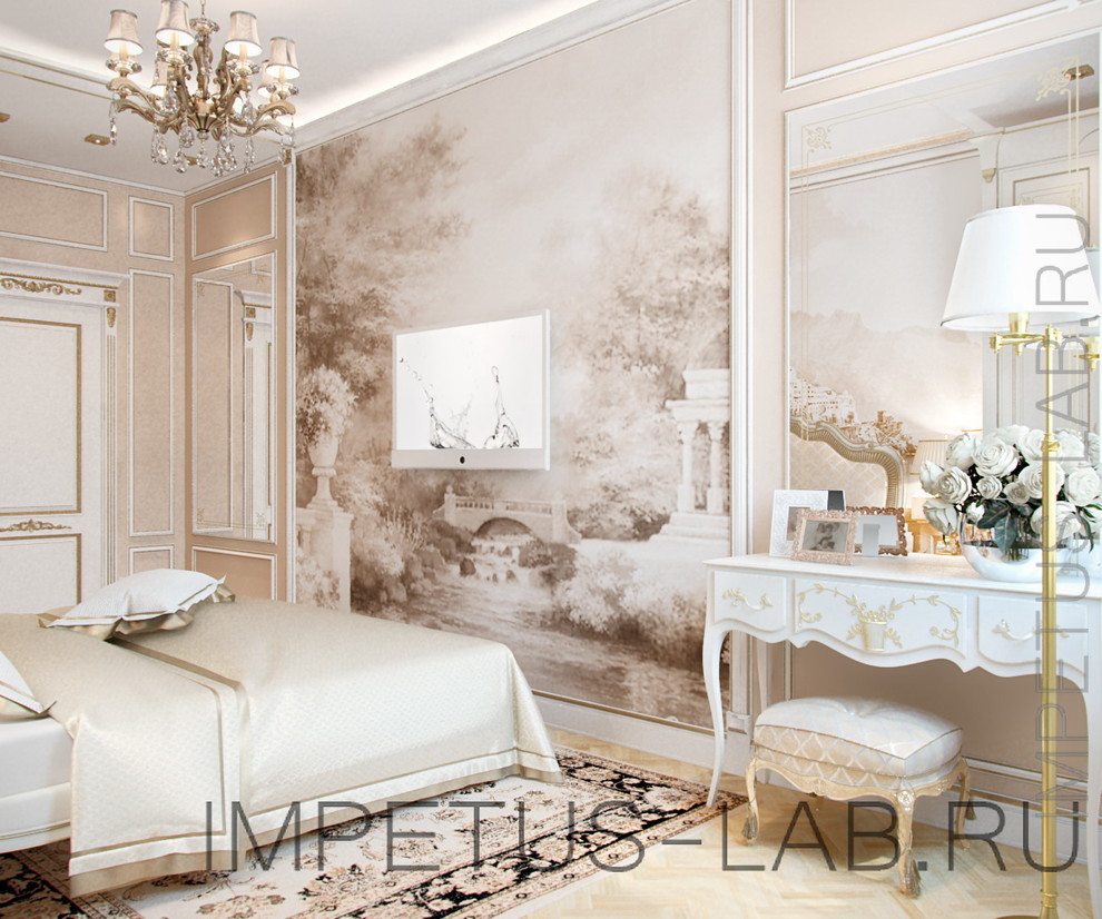 Проект квартиры в классическом стиле в центре Москвы