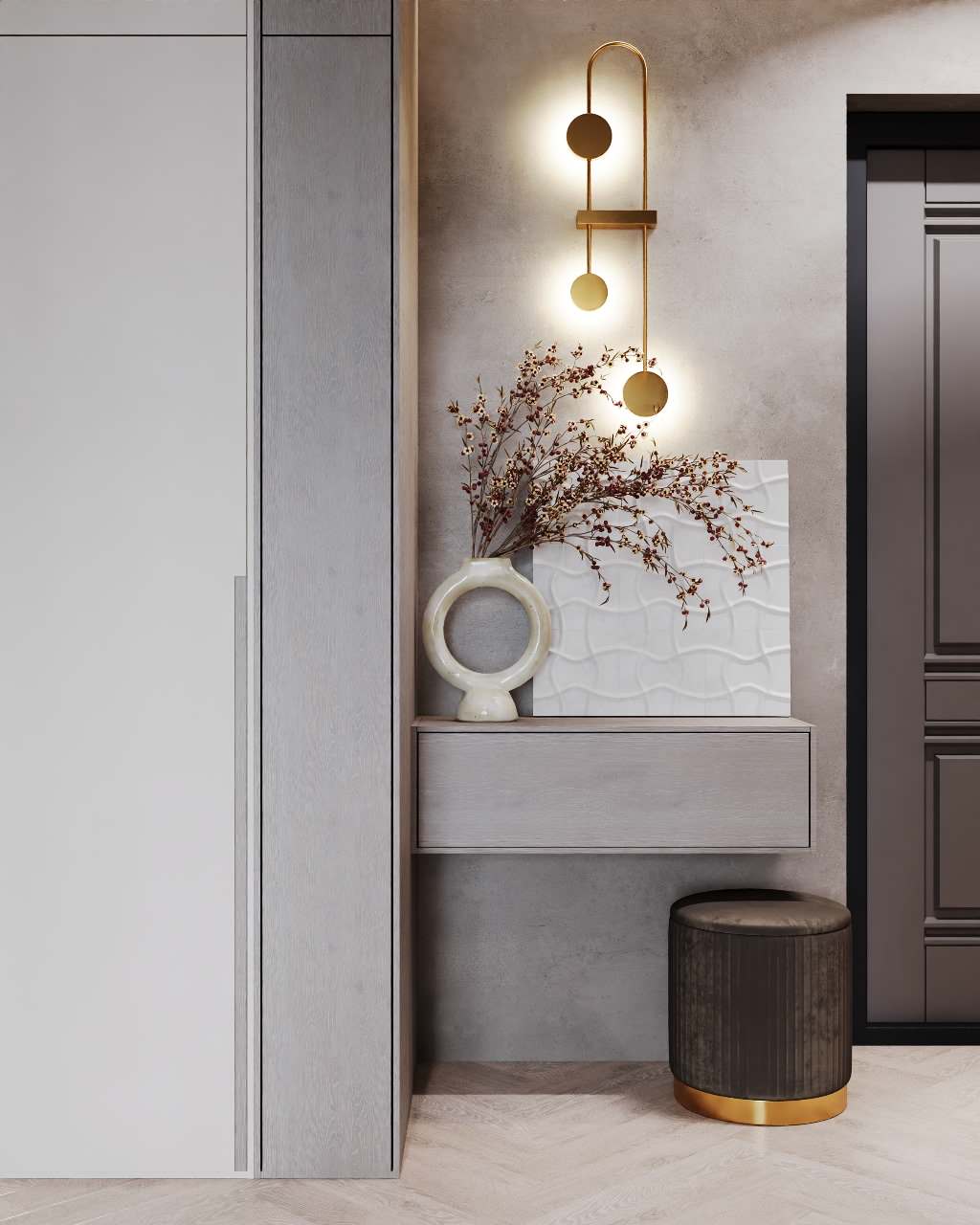 Квартира в современном стиле с природным уклоном