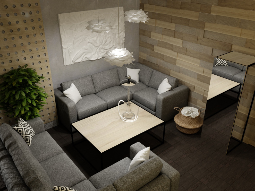 Обложка проекта: Дизайн интерьера Кальянная  Hype