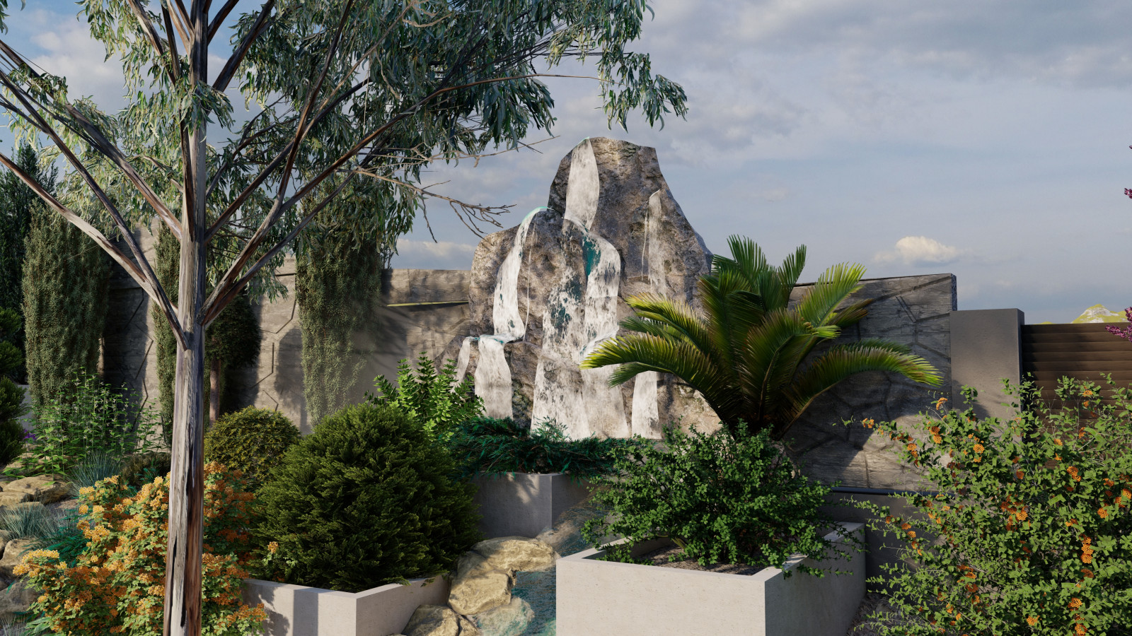 Ландшафтный дизайн частного дома в Сочи | 5 соток