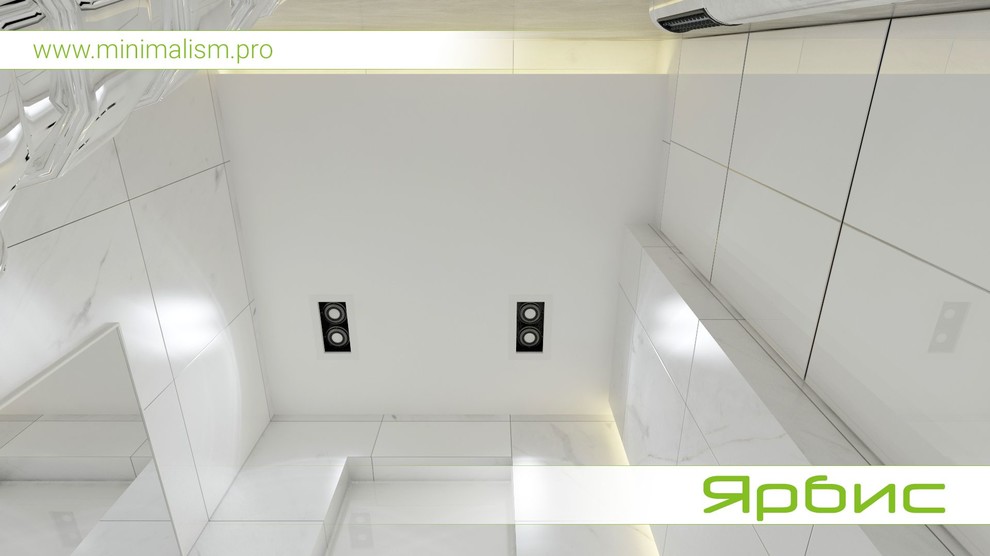 Дизайн санузла с прачечной в стиле минимализм