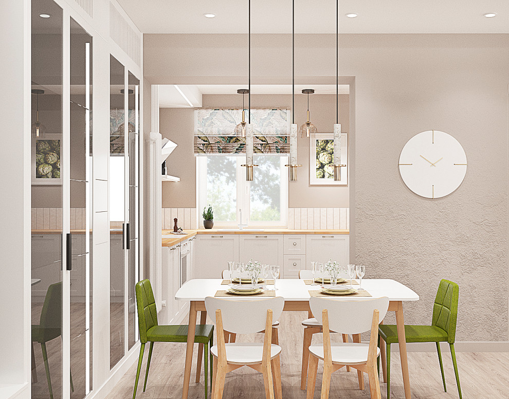 Столовая-гостиная в частном доме