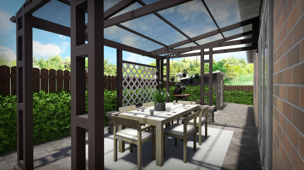 Ландшафтный проект с террасированием участка