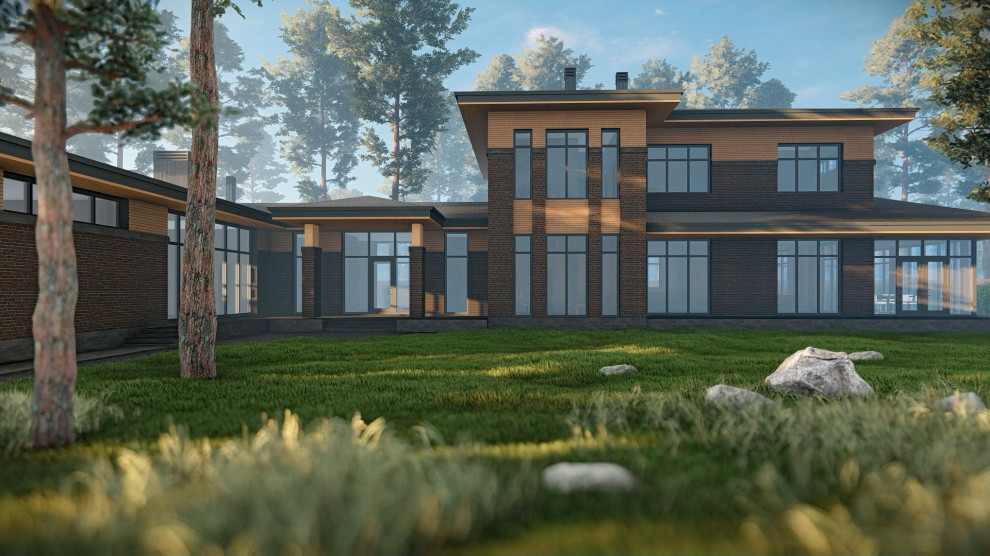 Коттедж с бассейном в Охтинском Парке