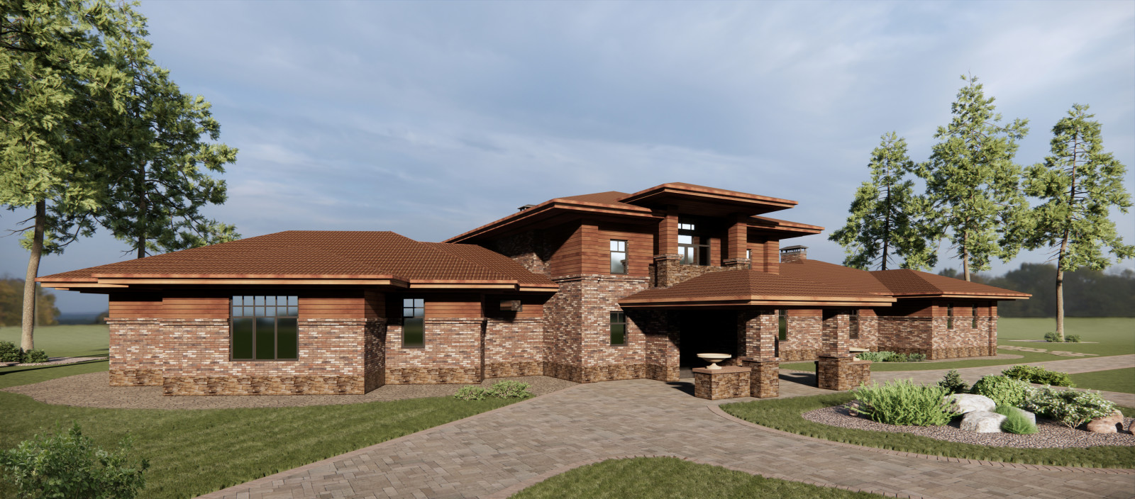 Усадьба в райтовском стиле