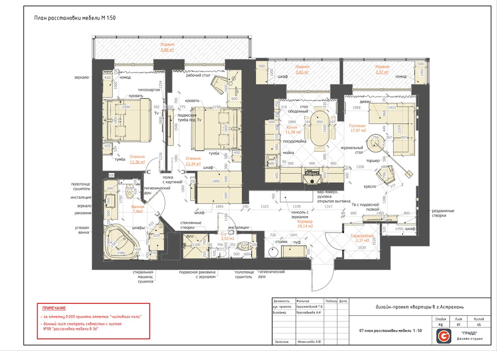 Квартира в ЖК Прогресс 98кв.м. в современном стиле