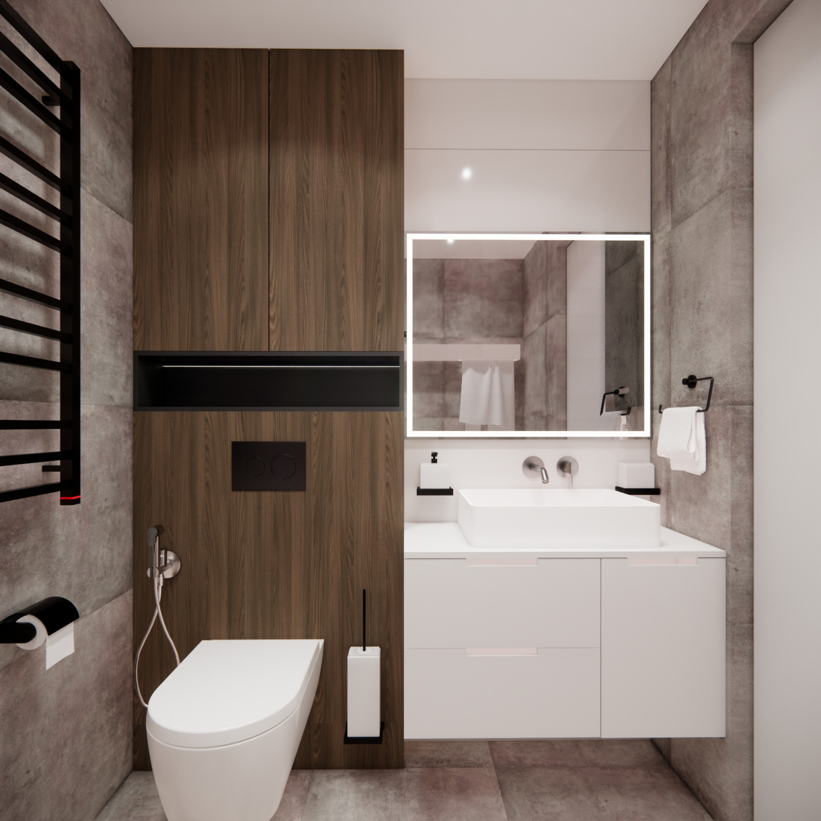 Минимализм в трёхкомнатной квартире