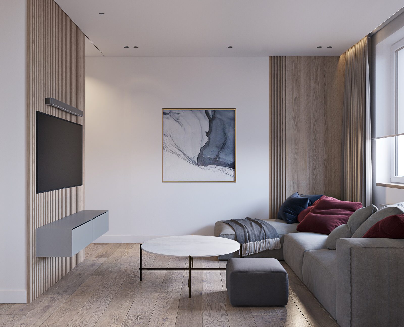 Дизайн трёхкомнатной квартиры  97 м2