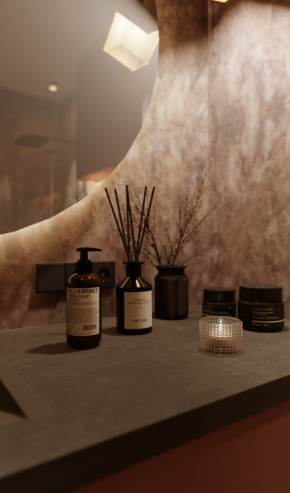 Санузел в темных тонах