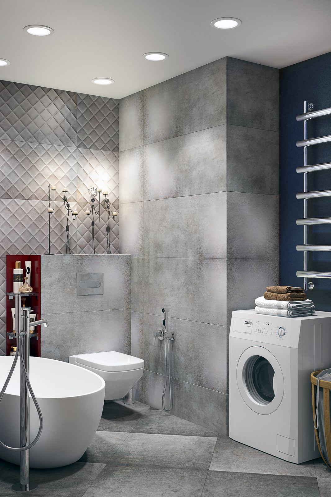 Интерьер квартиры в ЖК Wellton Park (95,7 кв.м.) "Палитра"