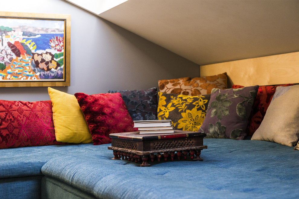 Мансарда с элементами стиля бохо-шик