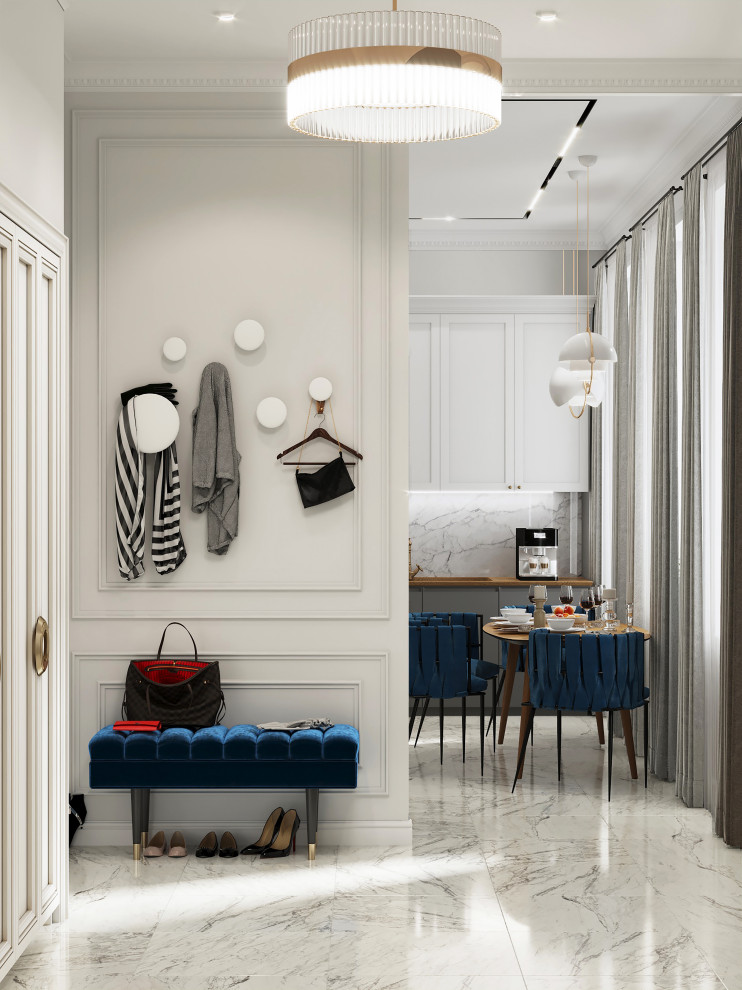 Дизайн проект квартиры в современной классике, Санкт-Петербург