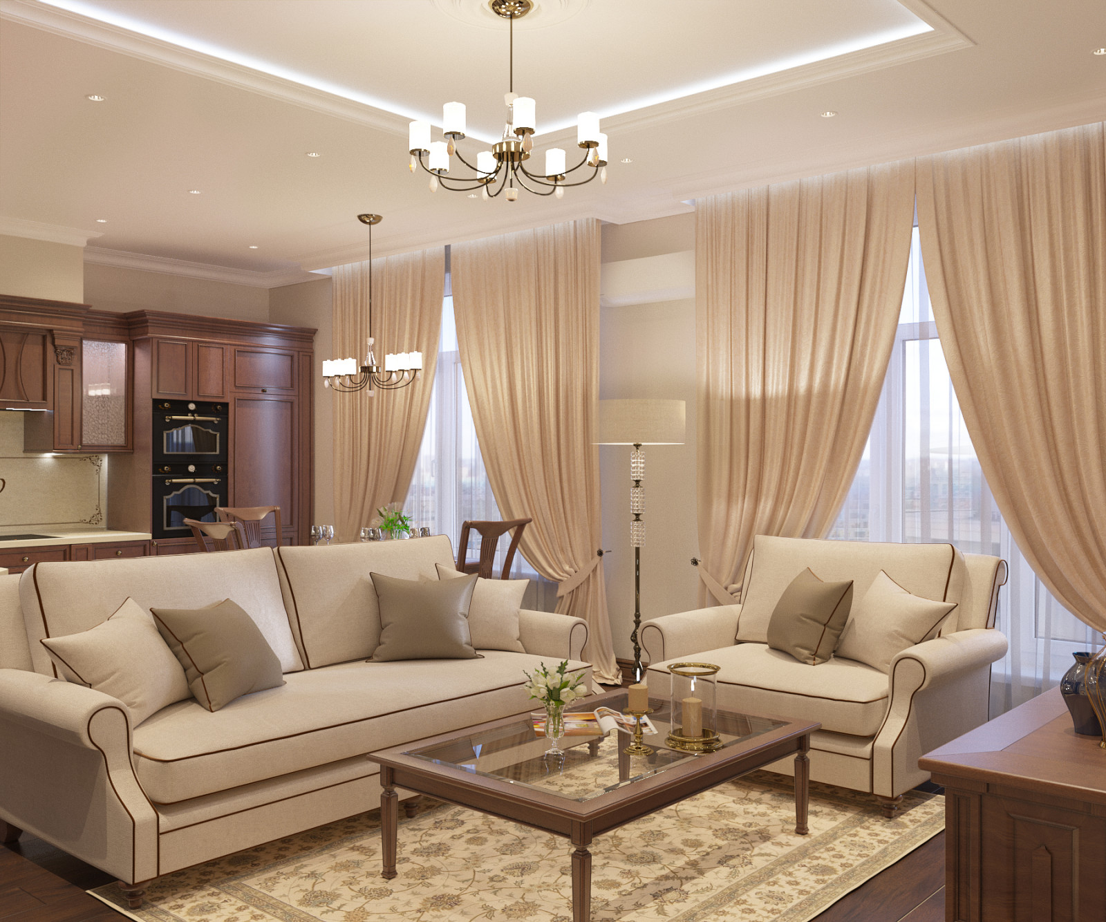 Квартира в ЖК Крестовский DE-LUX, 100 м2