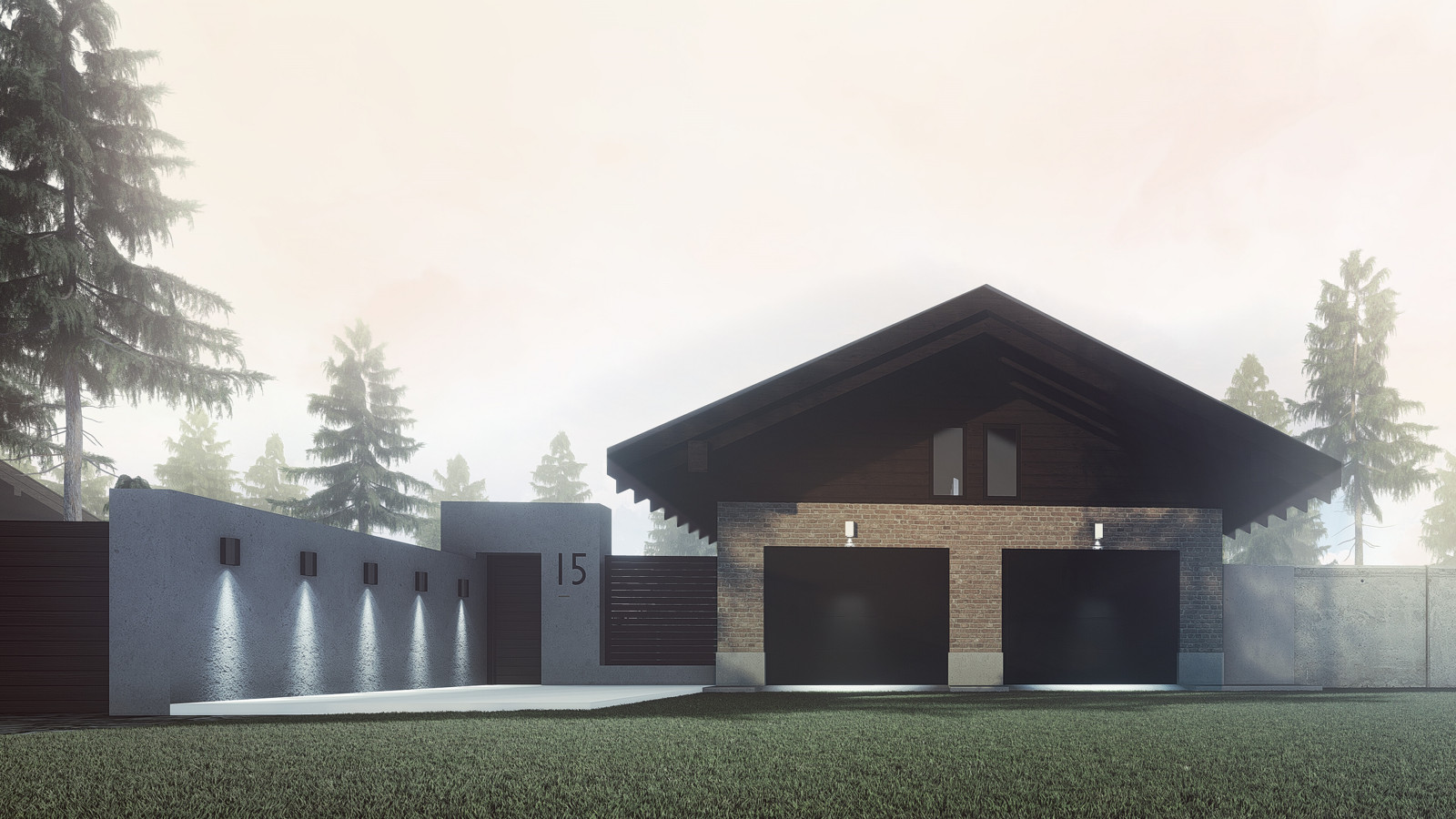 Обложка проекта: Шале в поселке Сосновка-club