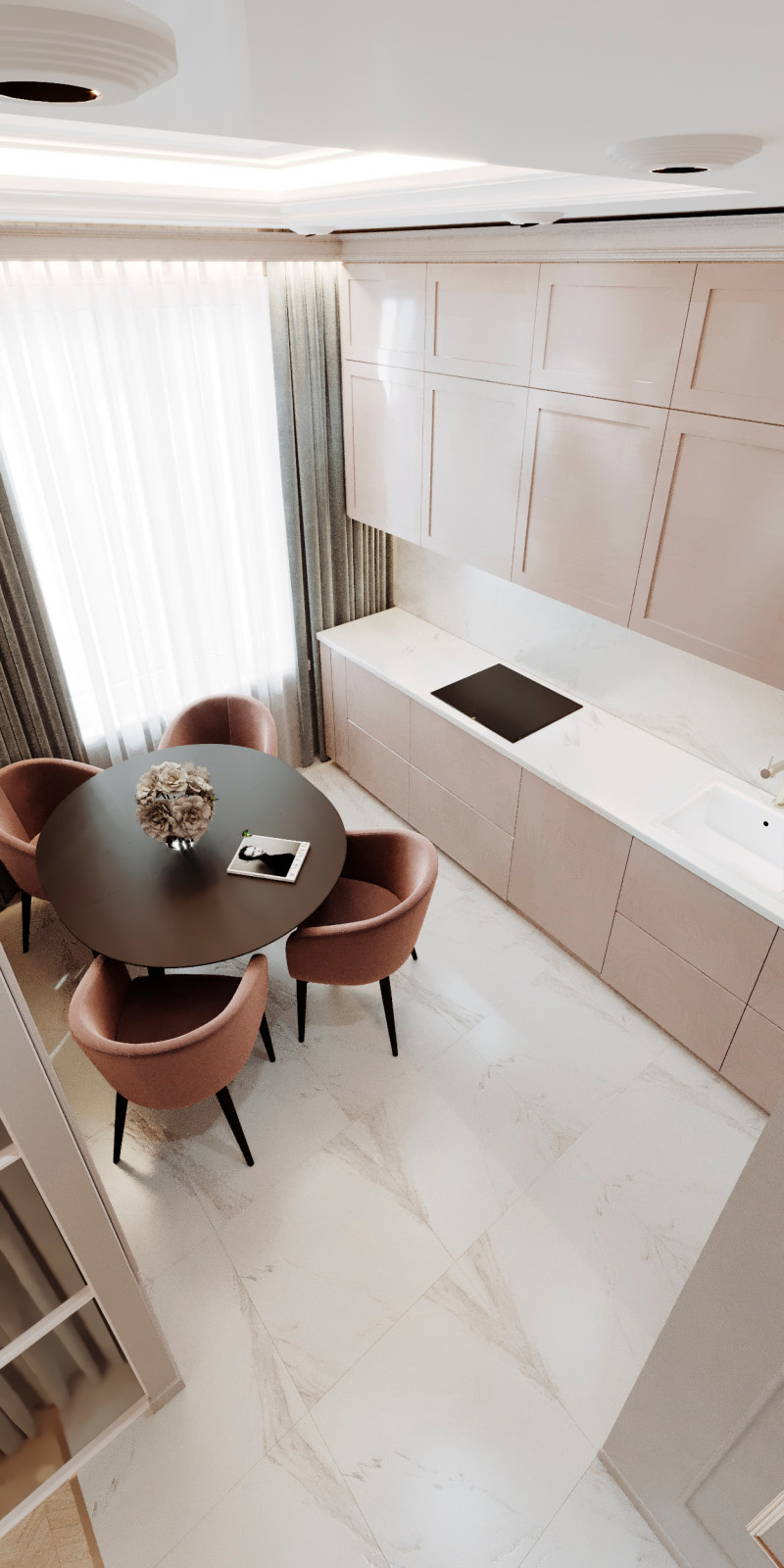 Проект маленькой квартиры 40 кв.м. ЖК Level Амурская